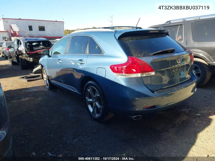 2011 Toyota Venza VIN: 4T3ZK3BBXBU037119 Lot: 40611352