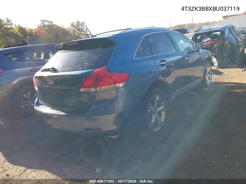 2011 Toyota Venza VIN: 4T3ZK3BBXBU037119 Lot: 40611352