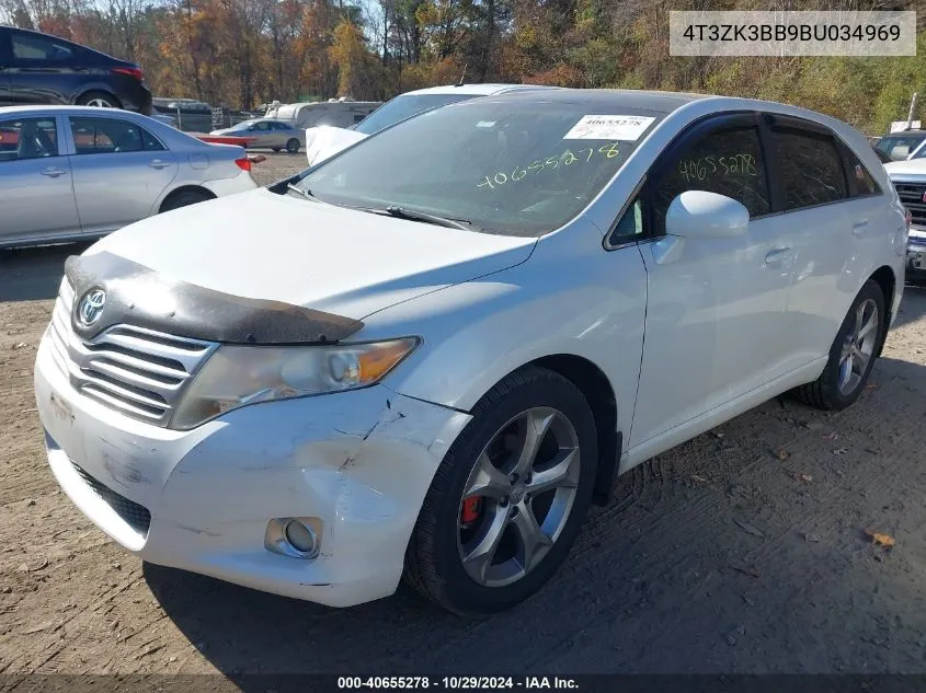 2011 Toyota Venza Base V6 VIN: 4T3ZK3BB9BU034969 Lot: 40655278