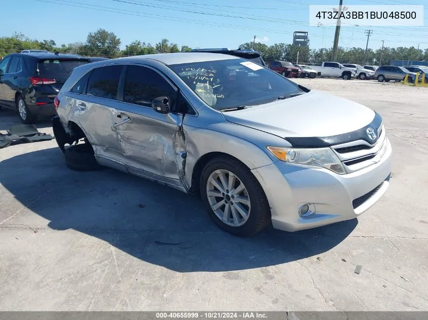 2011 Toyota Venza VIN: 4T3ZA3BB1BU048500 Lot: 40655999