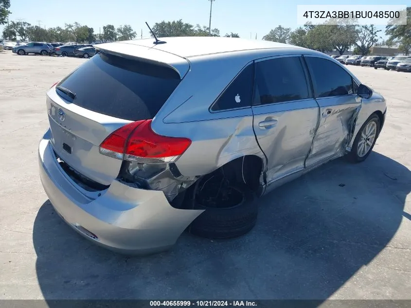 2011 Toyota Venza VIN: 4T3ZA3BB1BU048500 Lot: 40655999