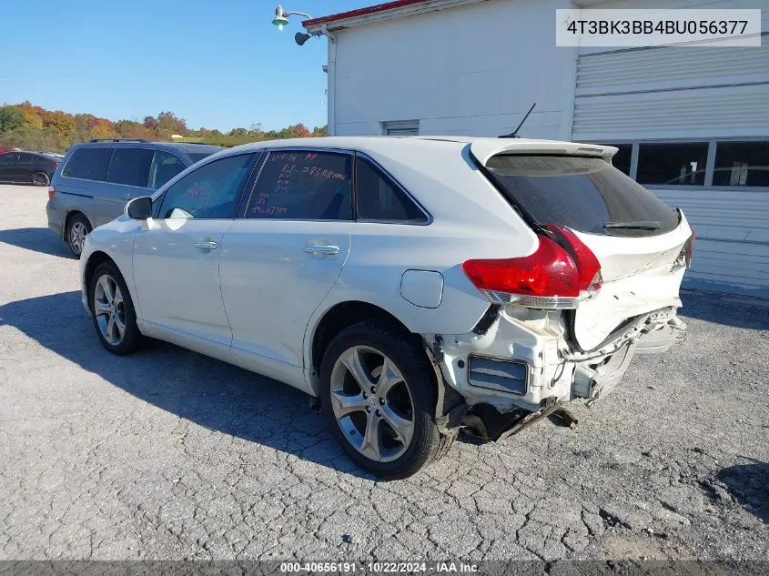 2011 Toyota Venza VIN: 4T3BK3BB4BU056377 Lot: 40656191