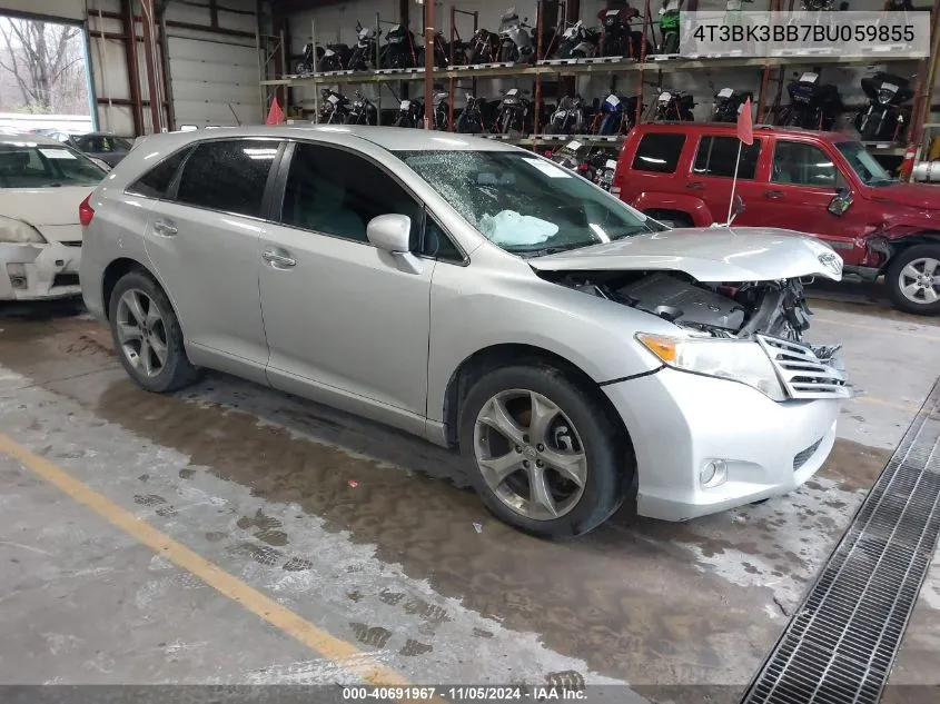 2011 Toyota Venza Base V6 VIN: 4T3BK3BB7BU059855 Lot: 40691967