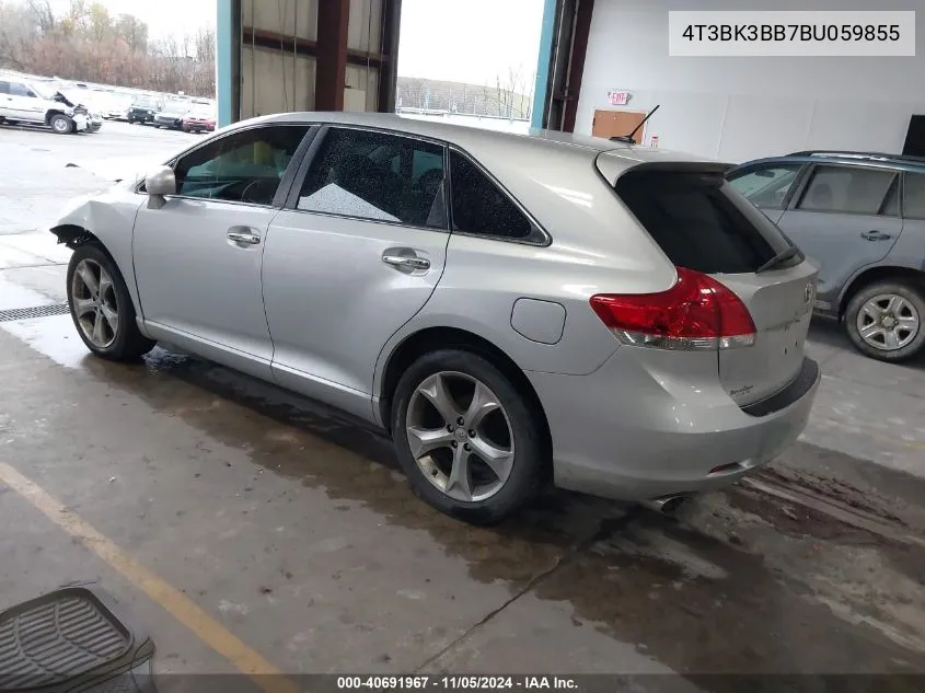 2011 Toyota Venza Base V6 VIN: 4T3BK3BB7BU059855 Lot: 40691967