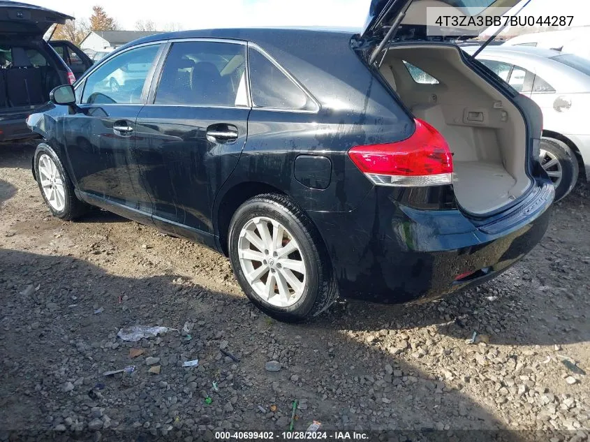 2011 Toyota Venza VIN: 4T3ZA3BB7BU044287 Lot: 40699402