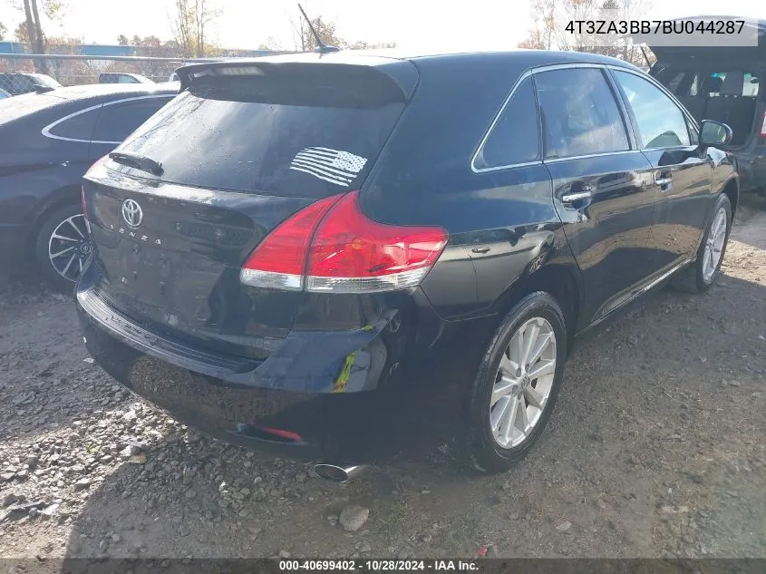 2011 Toyota Venza VIN: 4T3ZA3BB7BU044287 Lot: 40699402