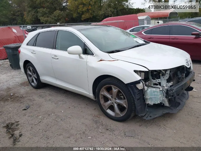 2011 Toyota Venza VIN: 4T3BK3BBXBU059865 Lot: 40712762