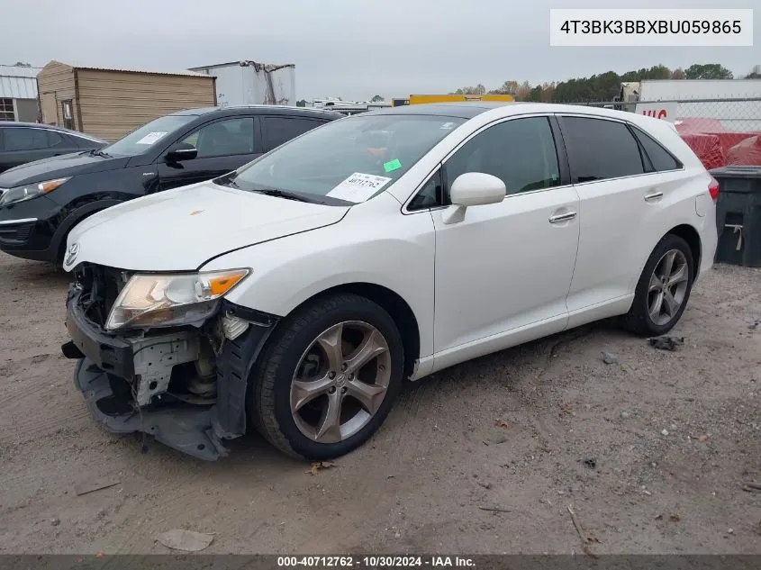 2011 Toyota Venza VIN: 4T3BK3BBXBU059865 Lot: 40712762