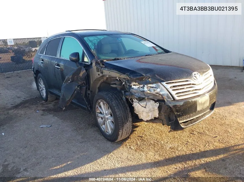 2011 Toyota Venza VIN: 4T3BA3BB3BU021395 Lot: 40784604