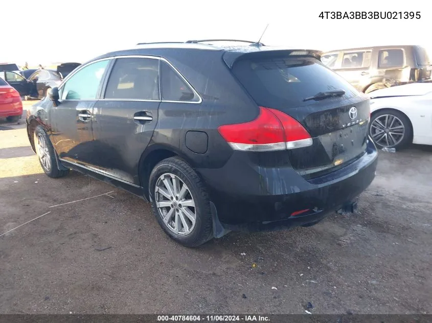 2011 Toyota Venza VIN: 4T3BA3BB3BU021395 Lot: 40784604