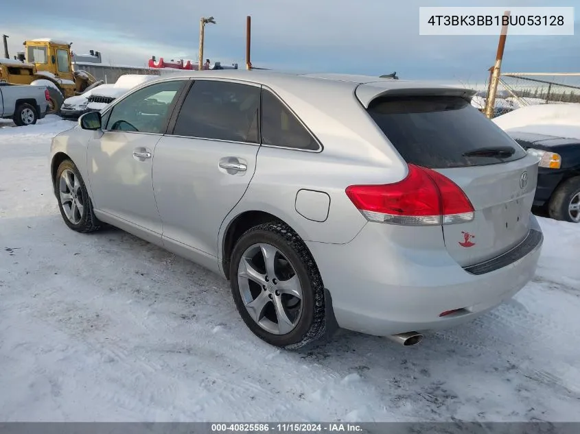 2011 Toyota Venza Base V6 VIN: 4T3BK3BB1BU053128 Lot: 40825586