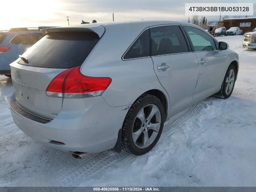 2011 Toyota Venza Base V6 VIN: 4T3BK3BB1BU053128 Lot: 40825586