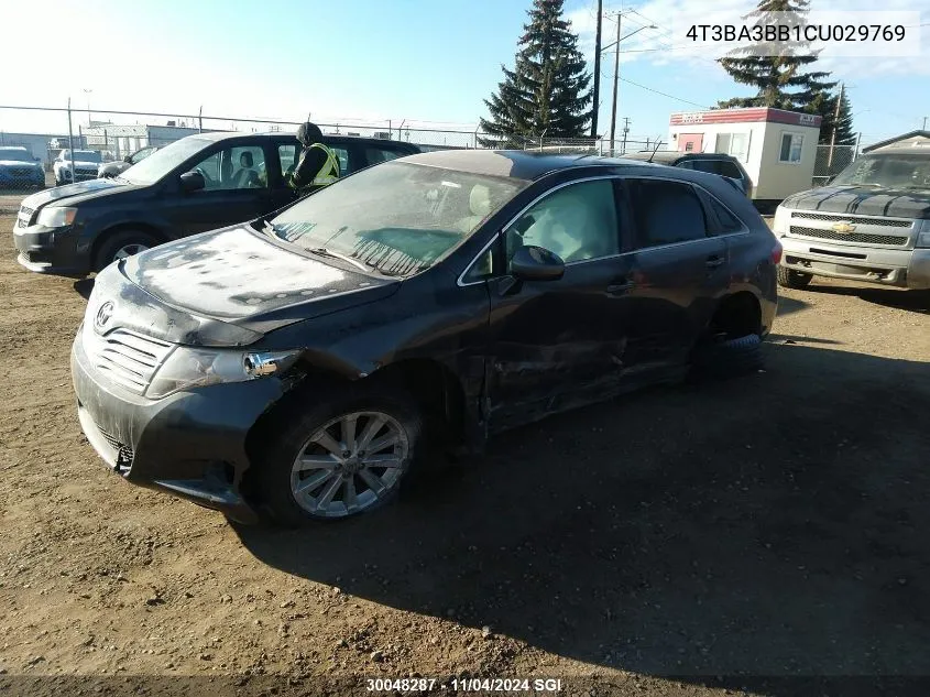 2012 Toyota Venza Le/Xle VIN: 4T3BA3BB1CU029769 Lot: 30048287