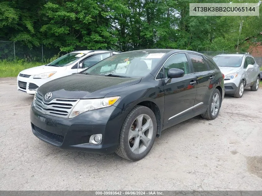 2012 Toyota Venza Limited V6 VIN: 4T3BK3BB2CU065144 Lot: 39593542