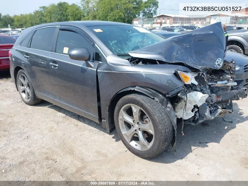 4T3ZK3BB5CU051527 2012 Toyota Venza Limited V6