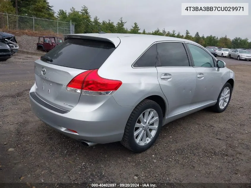 4T3BA3BB7CU029971 2012 Toyota Venza Le