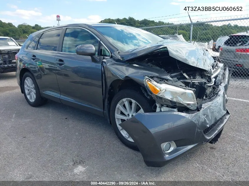 4T3ZA3BB5CU060652 2012 Toyota Venza Le