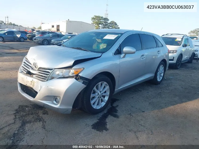 423VA3BB0CU063037 2012 Toyota Venza