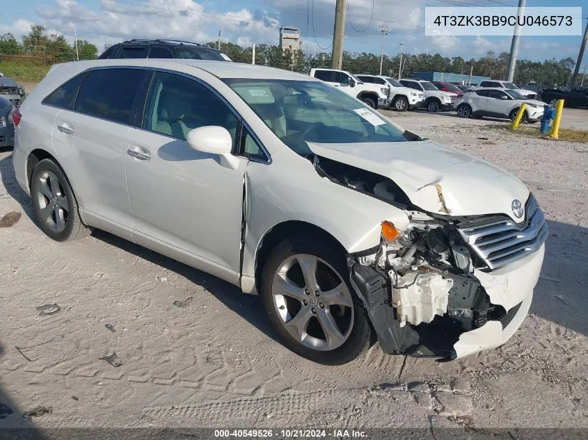 2012 Toyota Venza Xle V6 VIN: 4T3ZK3BB9CU046573 Lot: 40549526