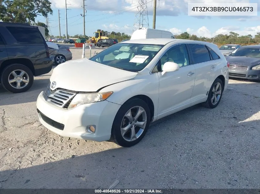 2012 Toyota Venza Xle V6 VIN: 4T3ZK3BB9CU046573 Lot: 40549526