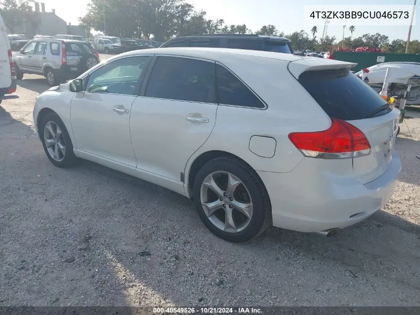 2012 Toyota Venza Xle V6 VIN: 4T3ZK3BB9CU046573 Lot: 40549526