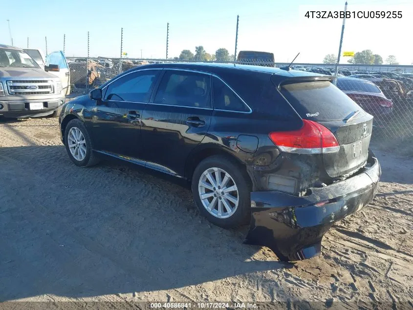 2012 Toyota Venza Le/Xle VIN: 4T3ZA3BB1CU059255 Lot: 40586841