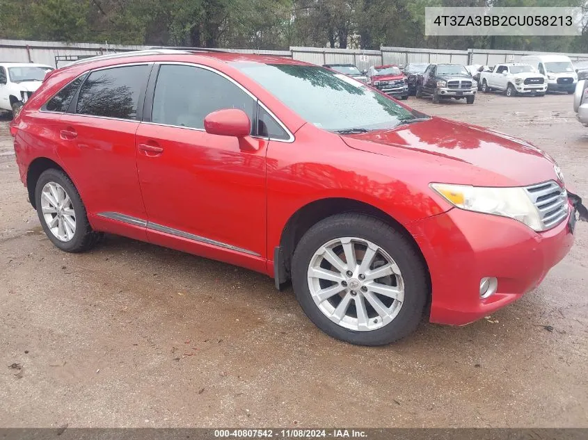 4T3ZA3BB2CU058213 2012 Toyota Venza Le