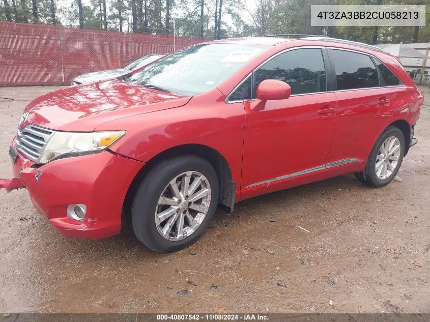 4T3ZA3BB2CU058213 2012 Toyota Venza Le