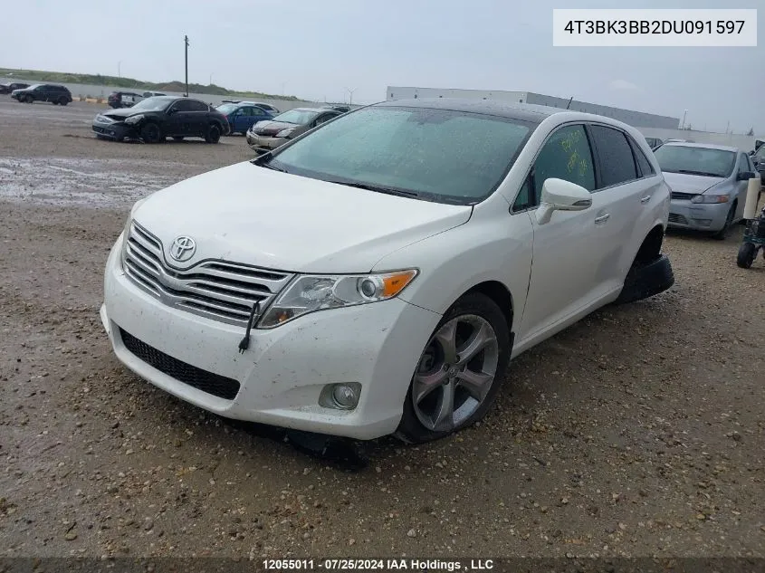 2013 Toyota Venza Base V6 VIN: 4T3BK3BB2DU091597 Lot: 12055011