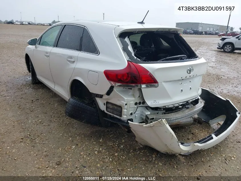 4T3BK3BB2DU091597 2013 Toyota Venza Base V6