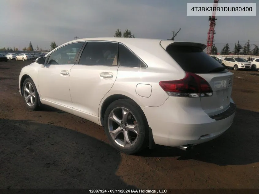 2013 Toyota Venza Le/Xle/Limited VIN: 4T3BK3BB1DU080400 Lot: 12097924