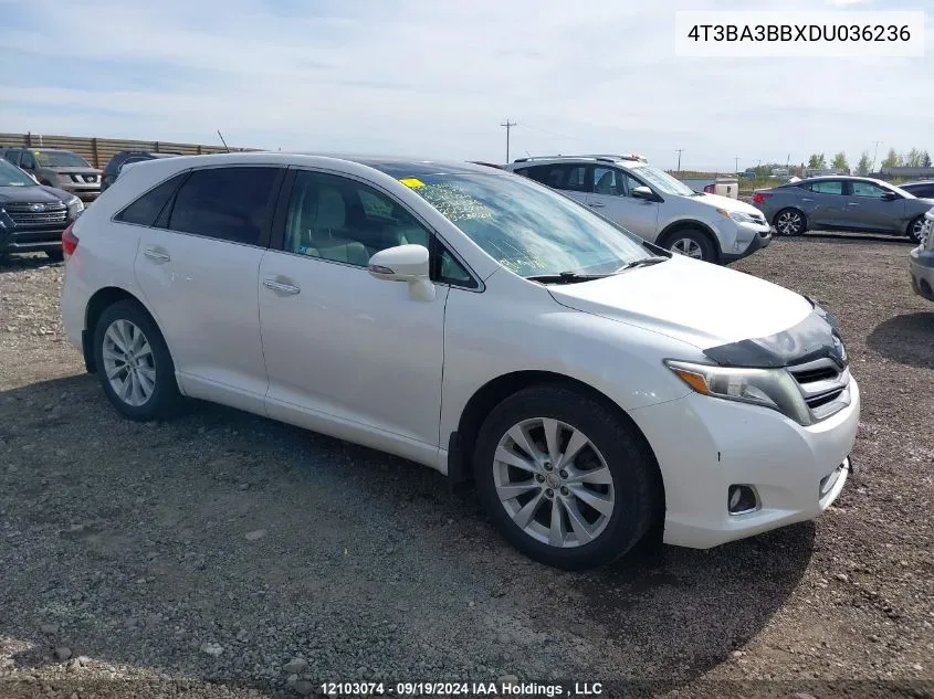 2013 Toyota Venza Le/Xle VIN: 4T3BA3BBXDU036236 Lot: 12103074