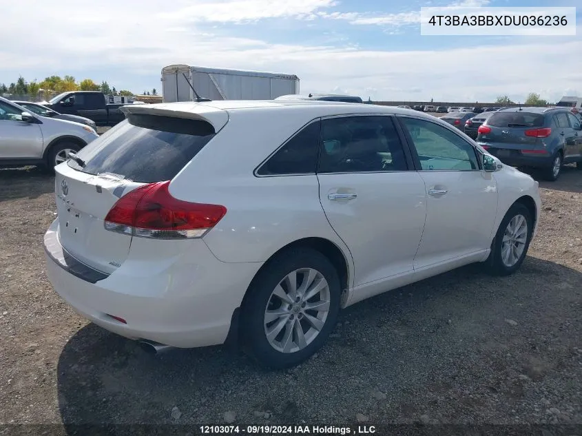 2013 Toyota Venza Le/Xle VIN: 4T3BA3BBXDU036236 Lot: 12103074