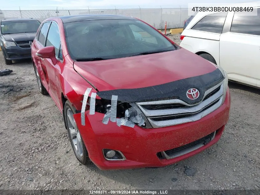 2013 Toyota Venza VIN: 4T3BK3BB0DU088469 Lot: 12105371