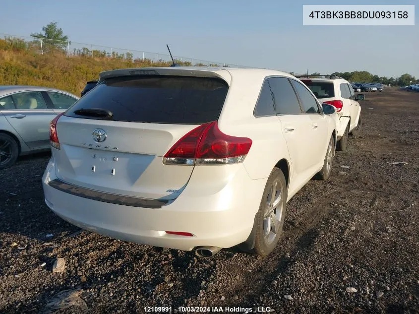 2013 Toyota Venza Le/Xle/Limited VIN: 4T3BK3BB8DU093158 Lot: 12109991