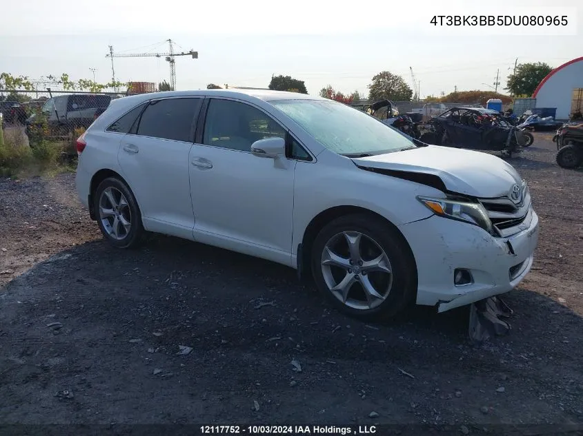 2013 Toyota Venza Base V6 VIN: 4T3BK3BB5DU080965 Lot: 12117752