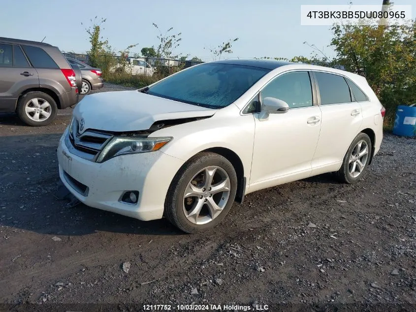 2013 Toyota Venza Base V6 VIN: 4T3BK3BB5DU080965 Lot: 12117752