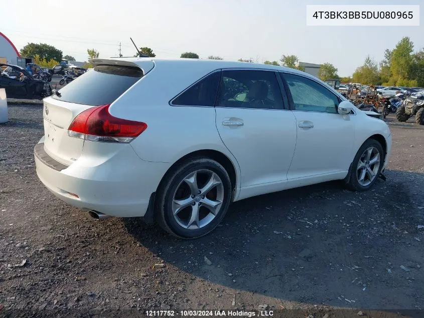 2013 Toyota Venza Base V6 VIN: 4T3BK3BB5DU080965 Lot: 12117752