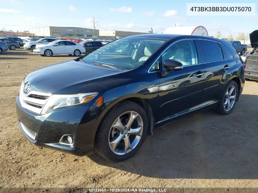 2013 Toyota Venza Base V6 VIN: 4T3BK3BB3DU075070 Lot: 12133561