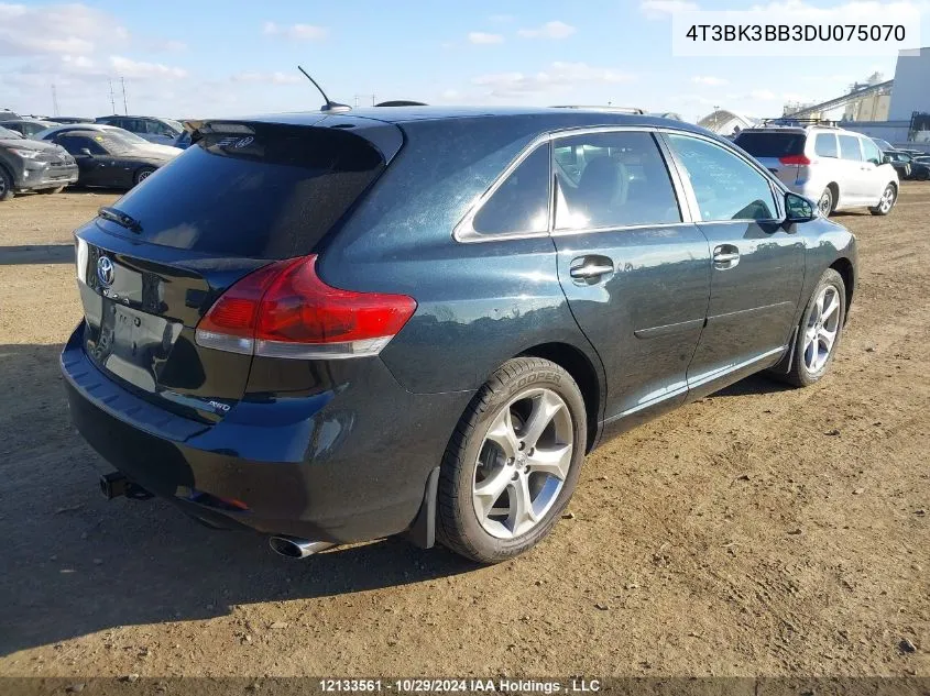 2013 Toyota Venza Base V6 VIN: 4T3BK3BB3DU075070 Lot: 12133561