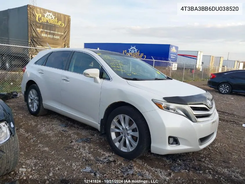 2013 Toyota Venza VIN: 4T3BA3BB6DU038520 Lot: 12141824