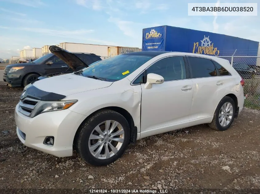 2013 Toyota Venza VIN: 4T3BA3BB6DU038520 Lot: 12141824