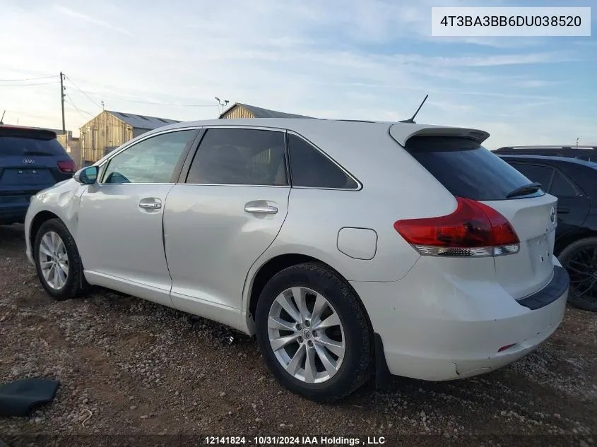 2013 Toyota Venza VIN: 4T3BA3BB6DU038520 Lot: 12141824