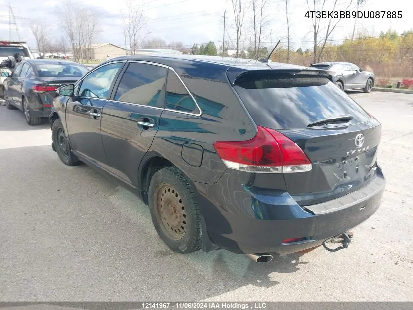 2013 Toyota Venza Le/Xle/Limited VIN: 4T3BK3BB9DU087885 Lot: 12141967