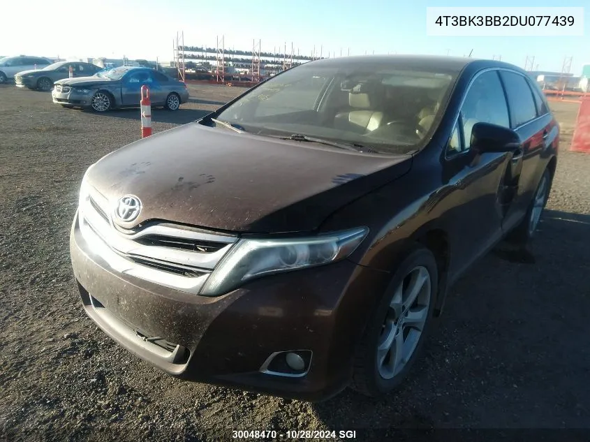 4T3BK3BB2DU077439 2013 Toyota Venza Le/Xle/Limited