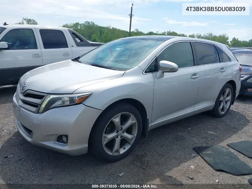 2013 Toyota Venza Limited V6 VIN: 4T3BK3BB5DU083039 Lot: 39373035