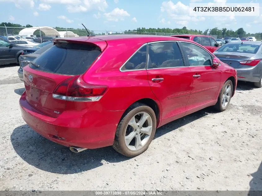 4T3ZK3BB5DU062481 2013 Toyota Venza Xle V6