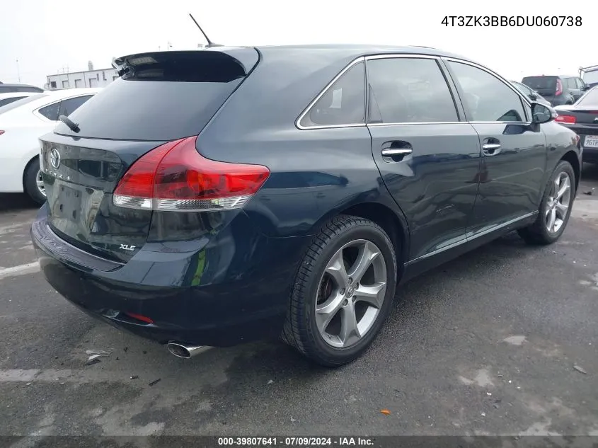 2013 Toyota Venza Xle V6 VIN: 4T3ZK3BB6DU060738 Lot: 39807641