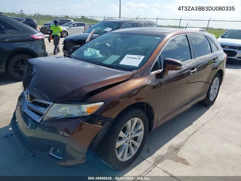 2013 Toyota Venza Xle VIN: 4T3ZA3BB3DU080335 Lot: 39998838