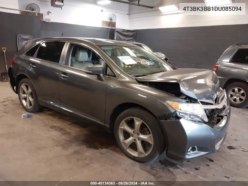 2013 Toyota Venza Xle V6 VIN: 4T3BK3BB1DU085094 Lot: 40134363